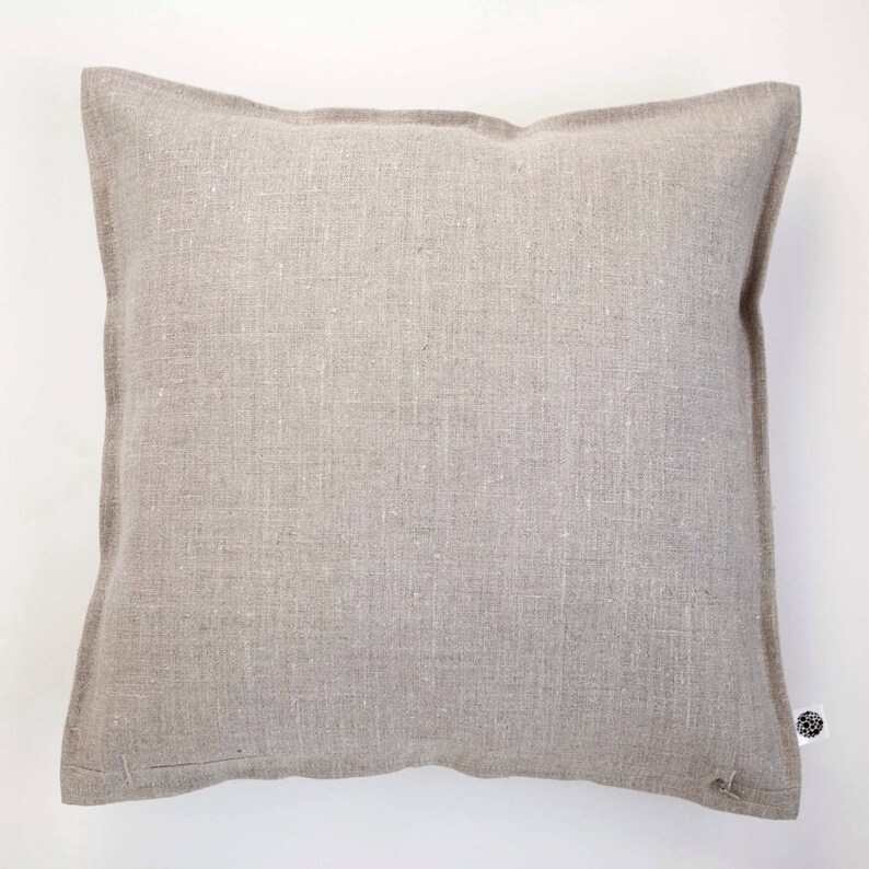 Linen Pillow Cover Natural Linen Sham Custom Size Etsy