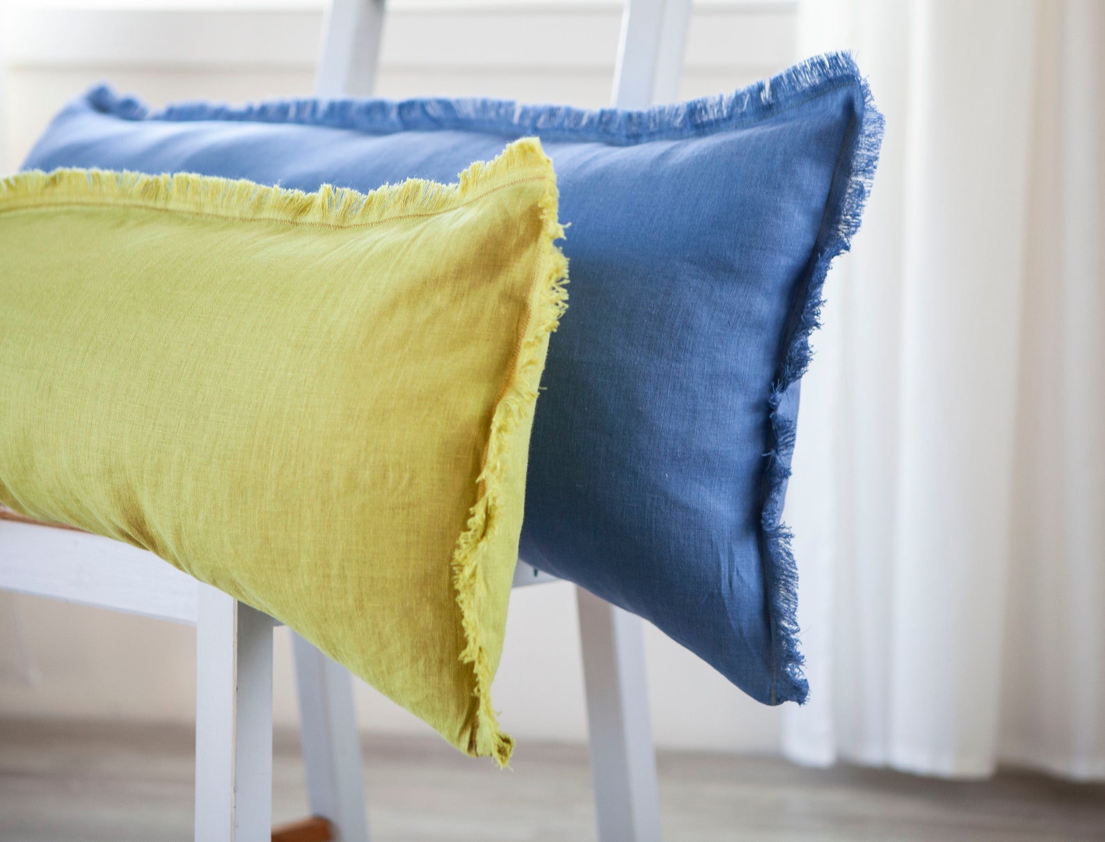 Purple Lumbar Pillow Cover Fringed Long Lumbar Custom Size Etsy