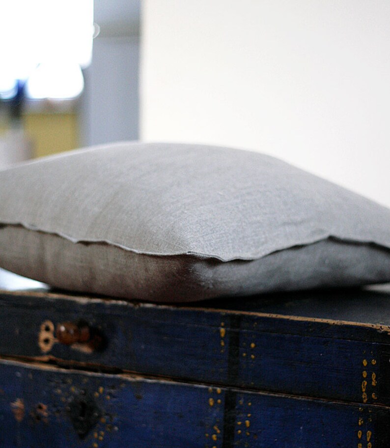Natural Linen Pillowcase in Custom Size Heavy Weight Linen Etsy