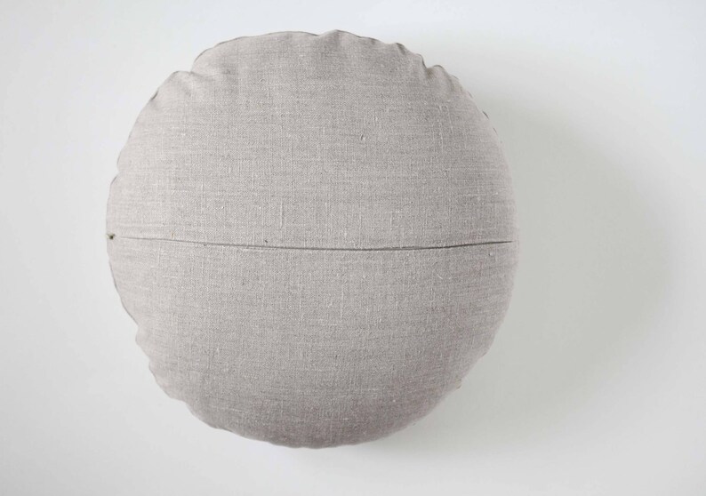 Daybed Round Pillows Daybed Cushions Linen Round Pillow With Etsy