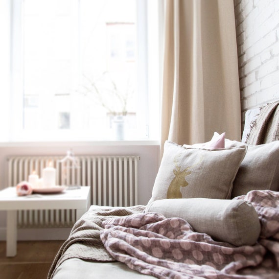 Bolster pillow cover, cylinder pillow, long bolster pillow, round pillow, linen bolster, pillowcase, roll pillow