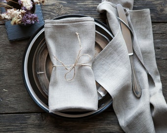 Linen napkins set of 8 natural linen cloth napkins for parties and weddings in size 18x18 inch 0227