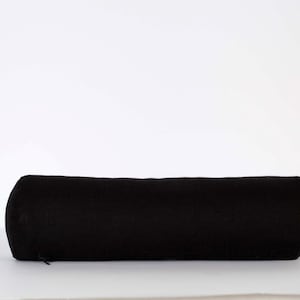 Black Long Bolster pillow, custom size bolster cushion for living room decor