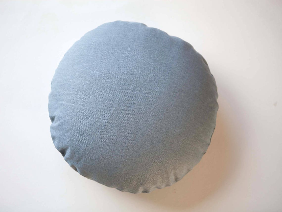 Daybed Round Pillows Daybed Cushions Linen Round Pillow With Etsy