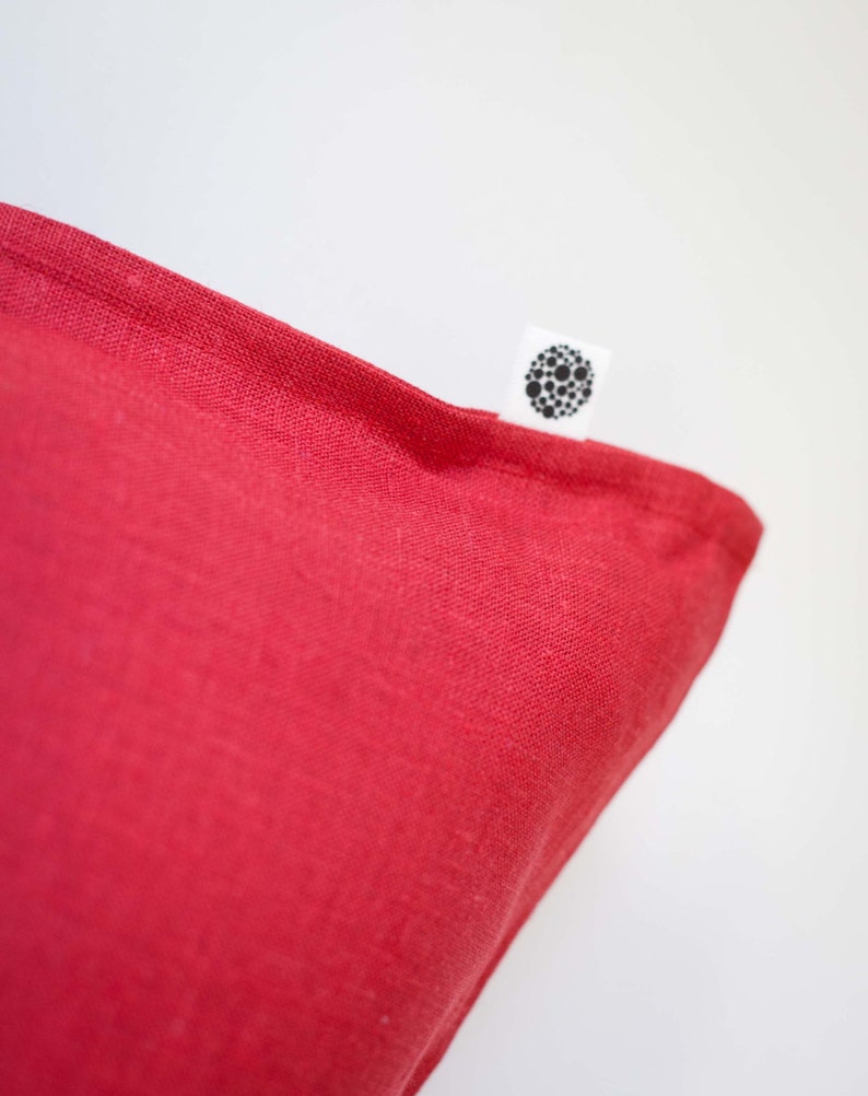 14x36 Pillow Cover Red Long Lumbar Pillow Lumbar Cushion Etsy