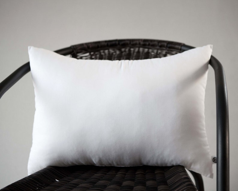 Lumbar pillow insert, Synthetic fill Custom size long lumbar INSERTS pillow form image 6