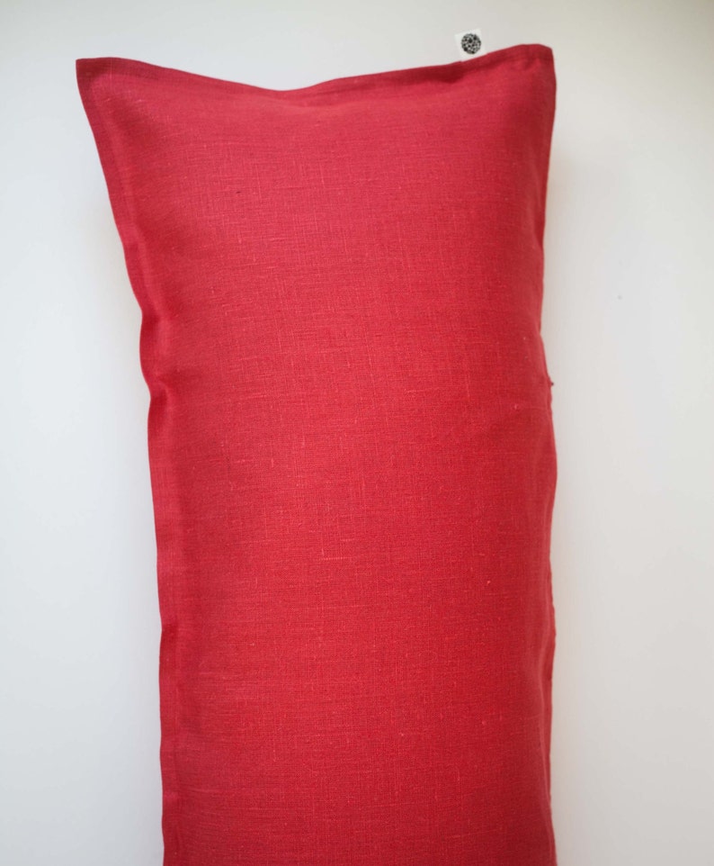 14x36 Pillow Cover Red Long Lumbar Pillow Lumbar Cushion Etsy