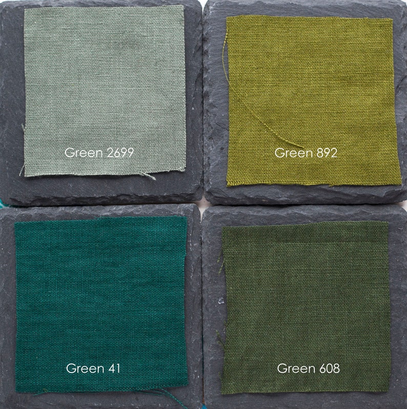 Emerald Green table runner, linen table runner with mittered corners in custom size, many colors to choose image 7