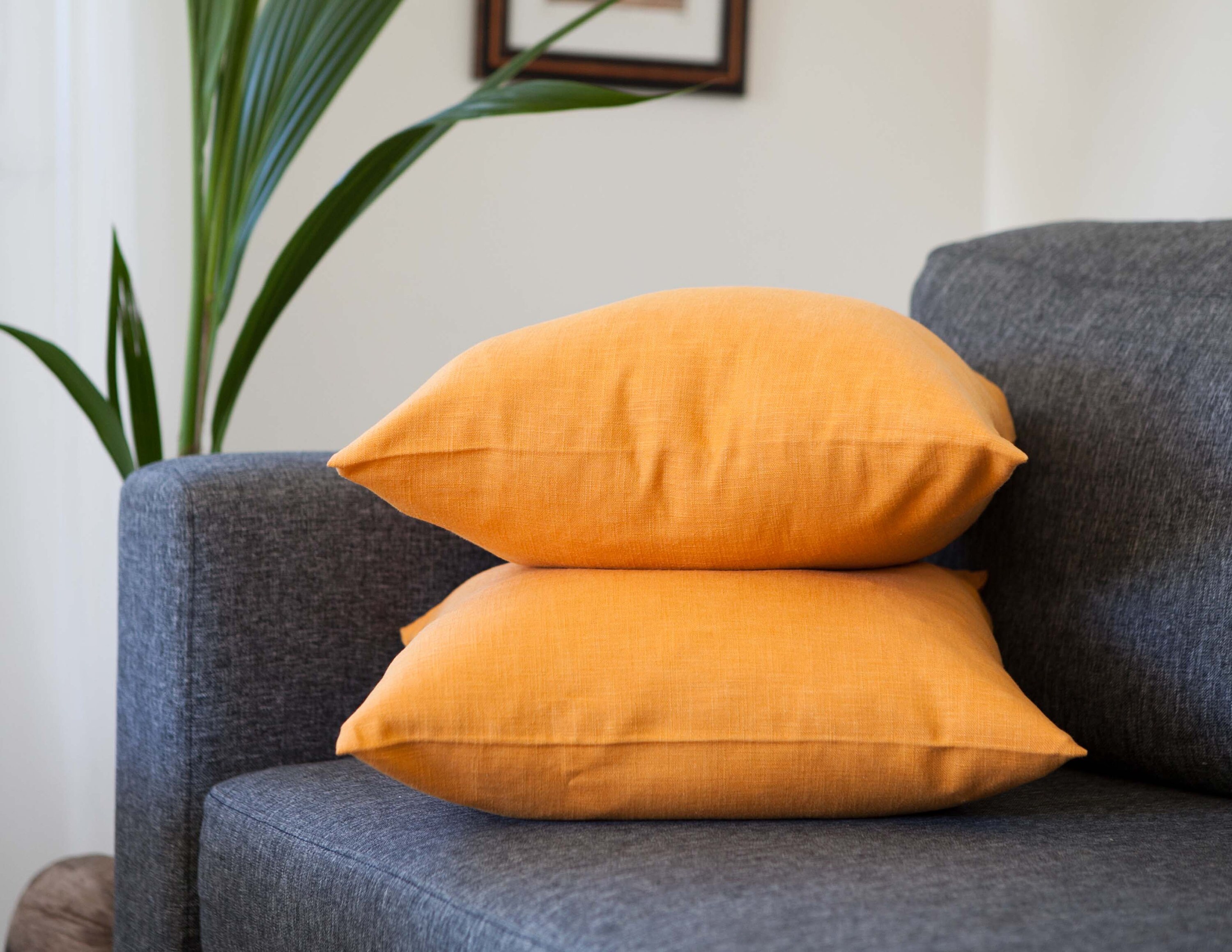 soft yellow cushions