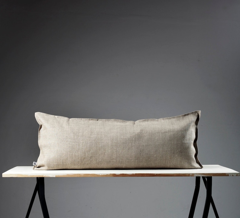 Natural lumbar throw pillow cover