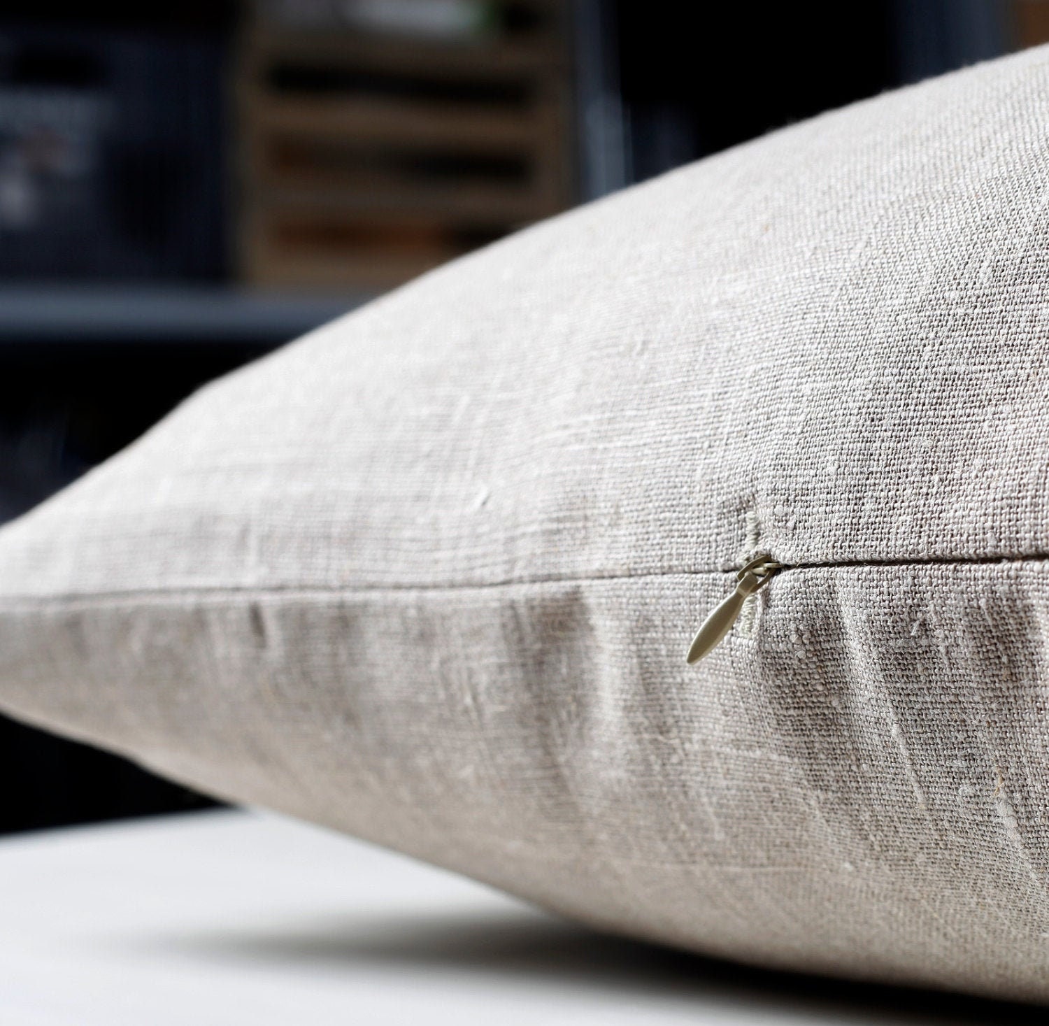 Natural Linen Pillowcase in Custom Size Heavy Weight Linen Etsy