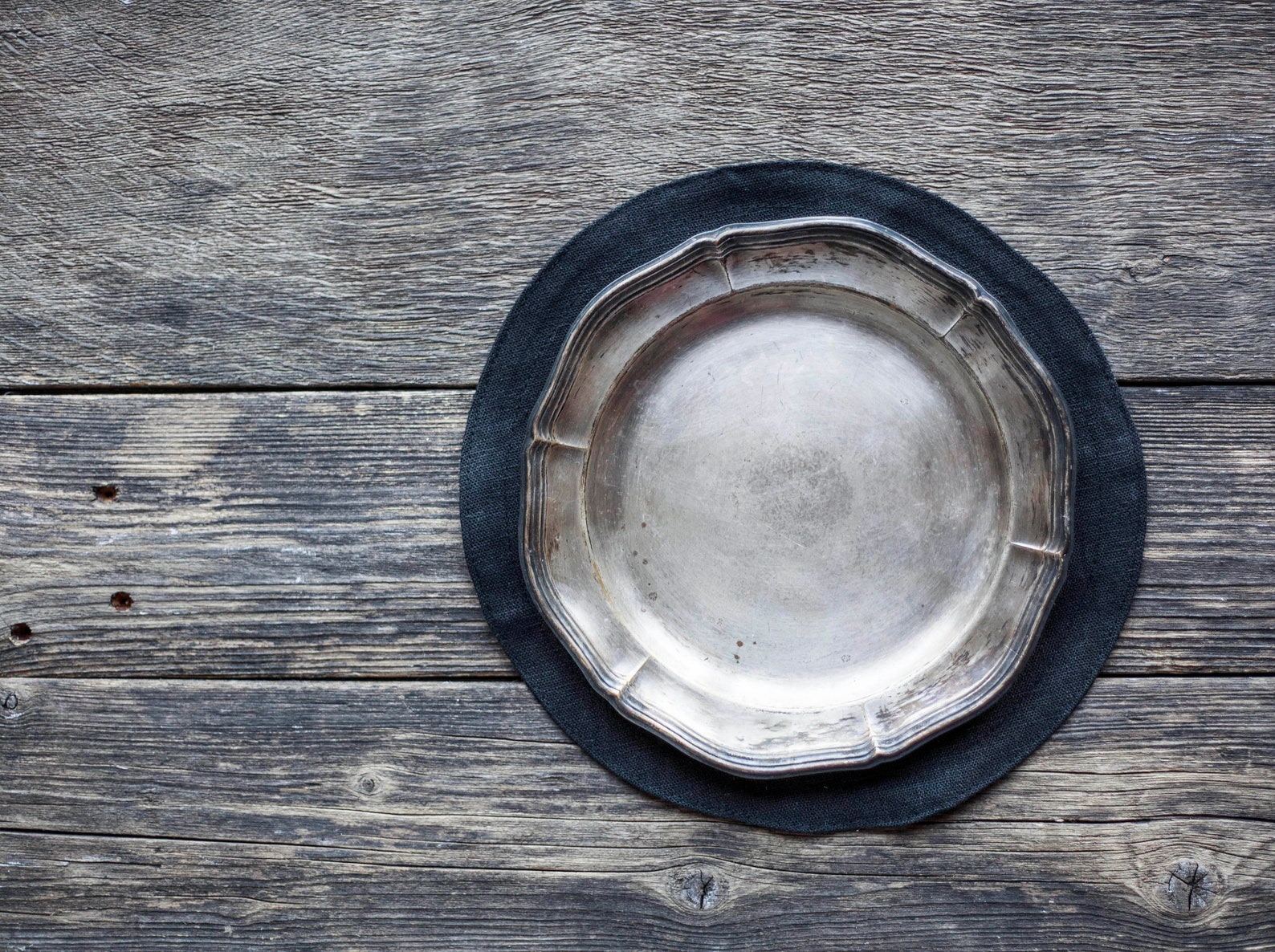 Round Placemats Black Linen Placemat Set Cloth Round Etsy