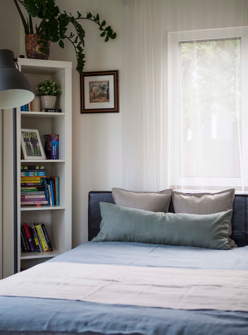 Long Lumbar Pillow Cover Sage Green Body Pillow Case Sage Etsy