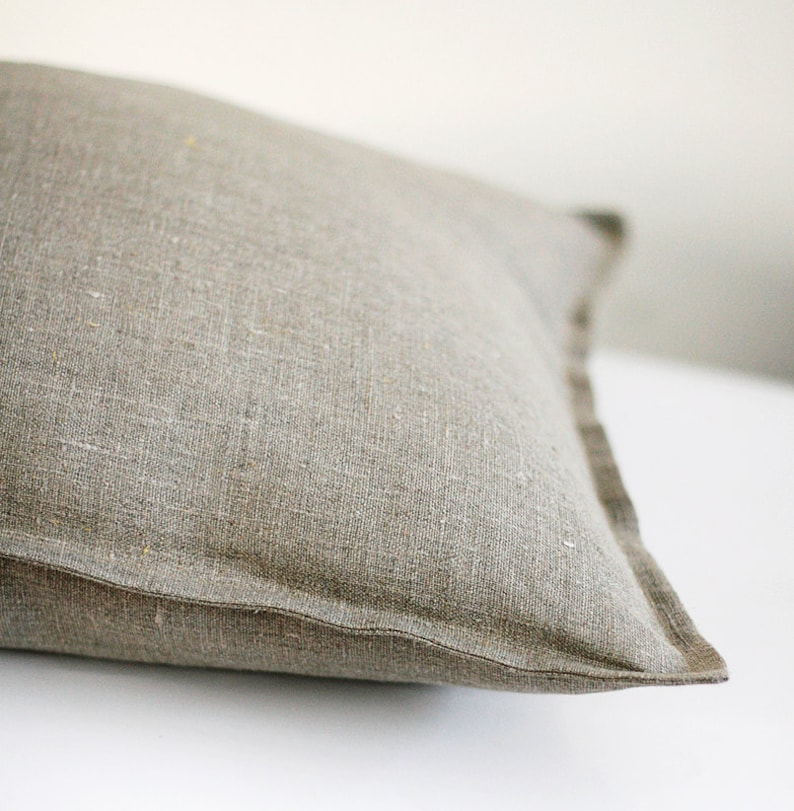 Linen Pillow Cover Natural Linen Sham Custom Size Etsy