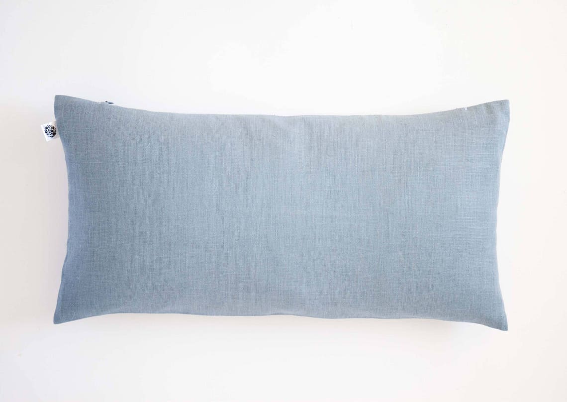 Light Blue Pillow Lumbar Pillow Cover Blue Lumbar Etsy