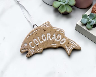 Colorado Speckled Trout | Handmade Ceramic Fish Ornament | Colorado Gift