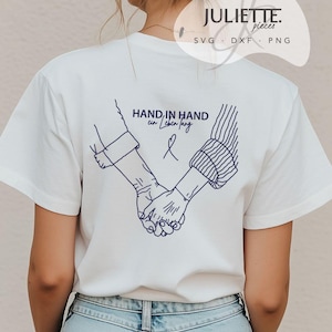 Plotterfil | Hand i hand - för livet | Hjärtmotiv | SVG DXF PNG