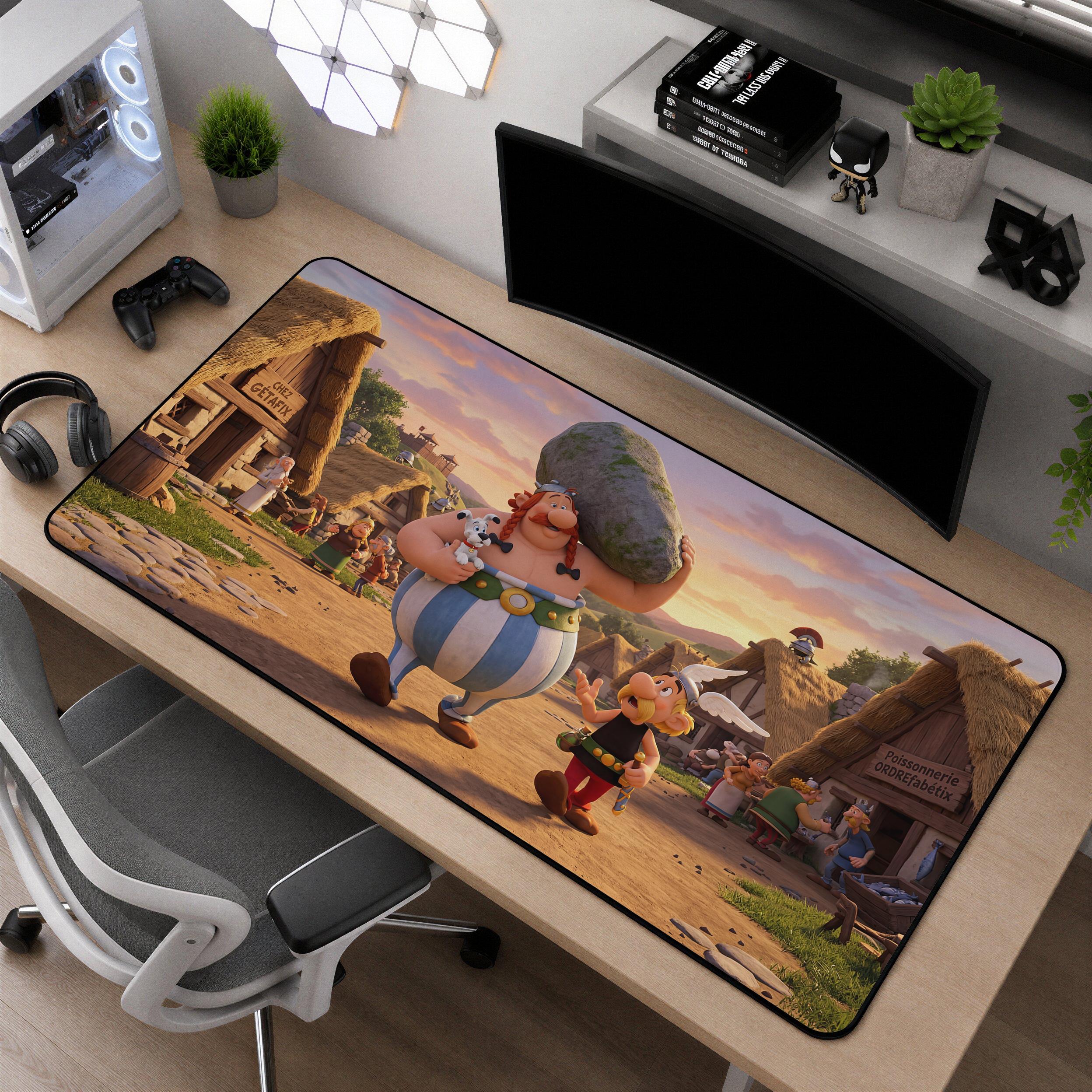 Asterix & Obelix Gaming Mouse Pad | Comic Adventure Desk Mat