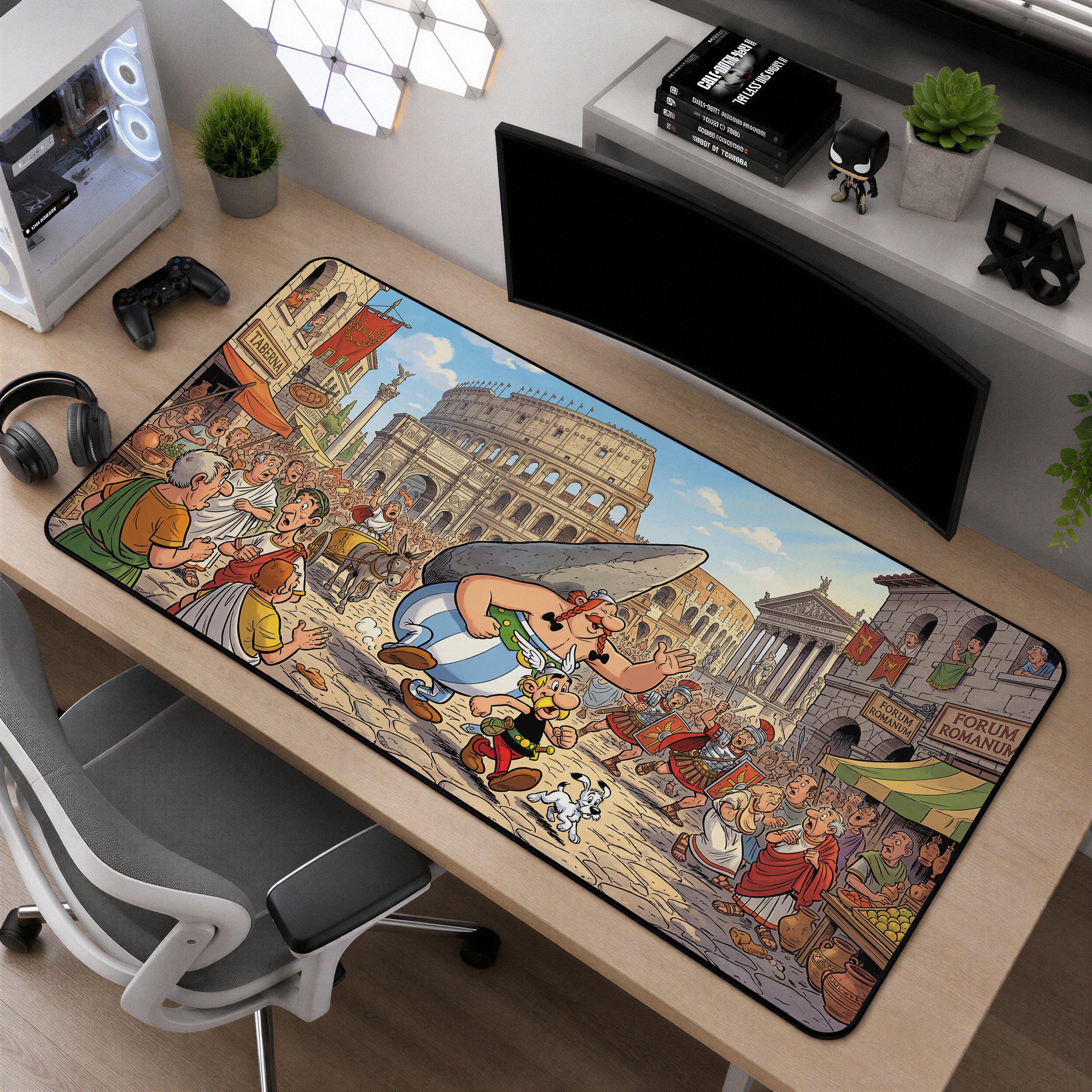Asterix & Obelix Gaming Mouse Pad | Comic Adventure Desk Mat