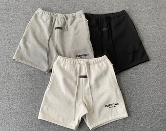 Fear of God Essentials Fleece Classic Sweat Shorts | Unisex Heavyweight Drawstring Lounge Shorts