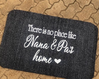 There is no place like Nan & Poppy’s home doormat. Printed to last, huge 92x58cm. Perfect gifts for grandparents for christmas and birthdays