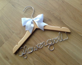 JUST GORGEOUS - Flower girl hangers for the cutest little girls around - something they can keep forever.