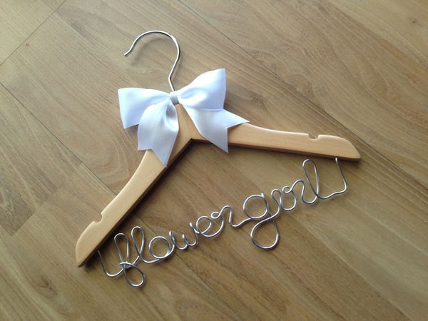 JUST GORGEOUS - Flower girl hangers for the cutest little girls around - something they can keep forever.