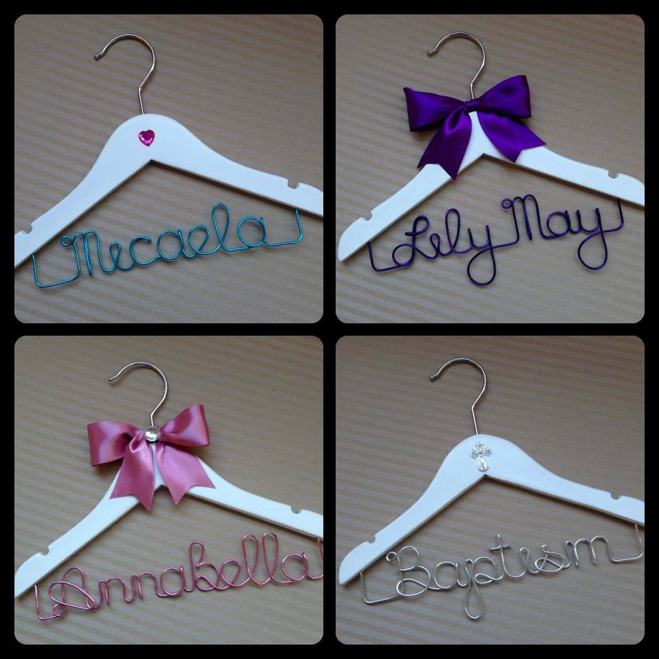 Adorable Children's coat hangers for weddings for flower girl or …