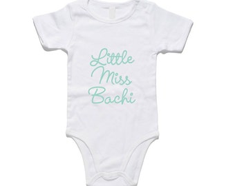 Little Miss CUSTOM romper, high quality material and vinyl printing. Slogan Rompers available too. Create your own romper design with us!