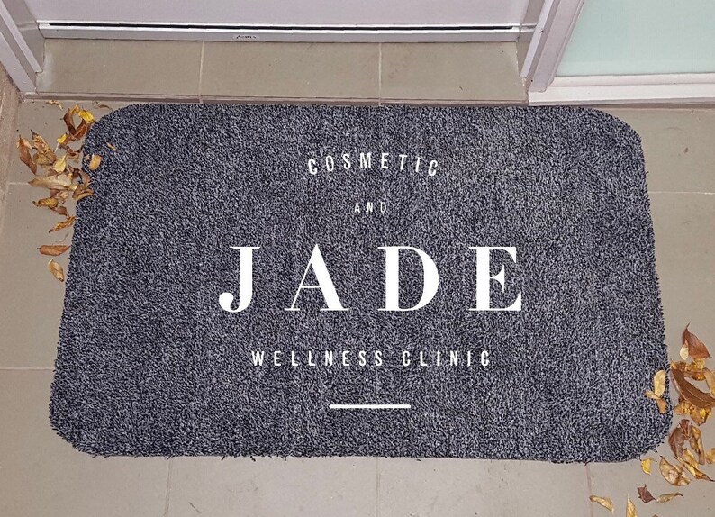 Adorable Newly wed custom doormat. Printed to last, huge 92x58cm. Perfect wedding, engagement or housewarming gift for that someone special. image 2