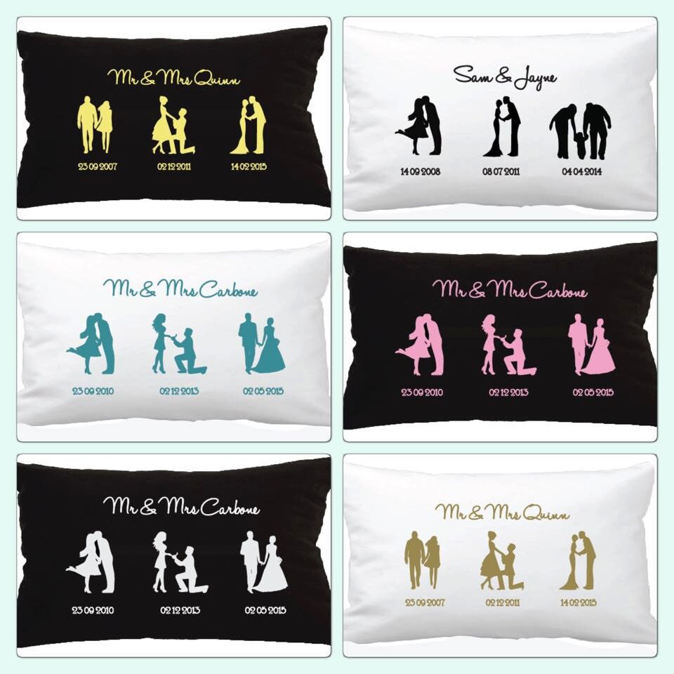 SILHOUETTE TIMELINE Special Days Pillow Perfect for Bridal Etsy Australia