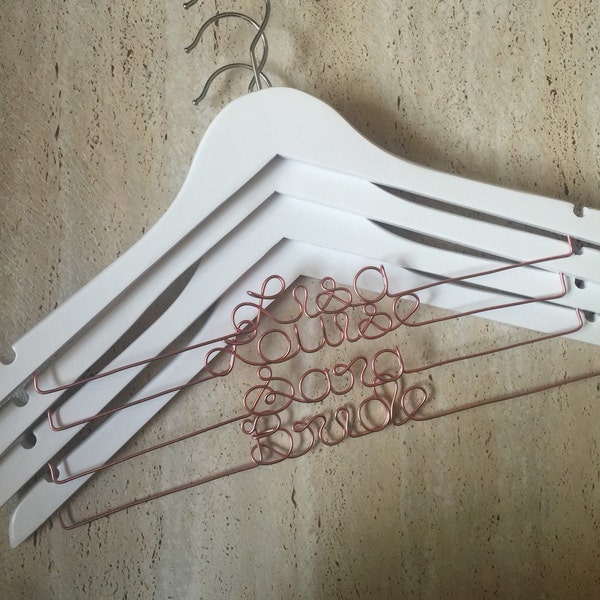 Beautiful plain personalized coat hangers for all occasions - Weddings, gifts for engagements, bridesmaids, special birthdays etc.