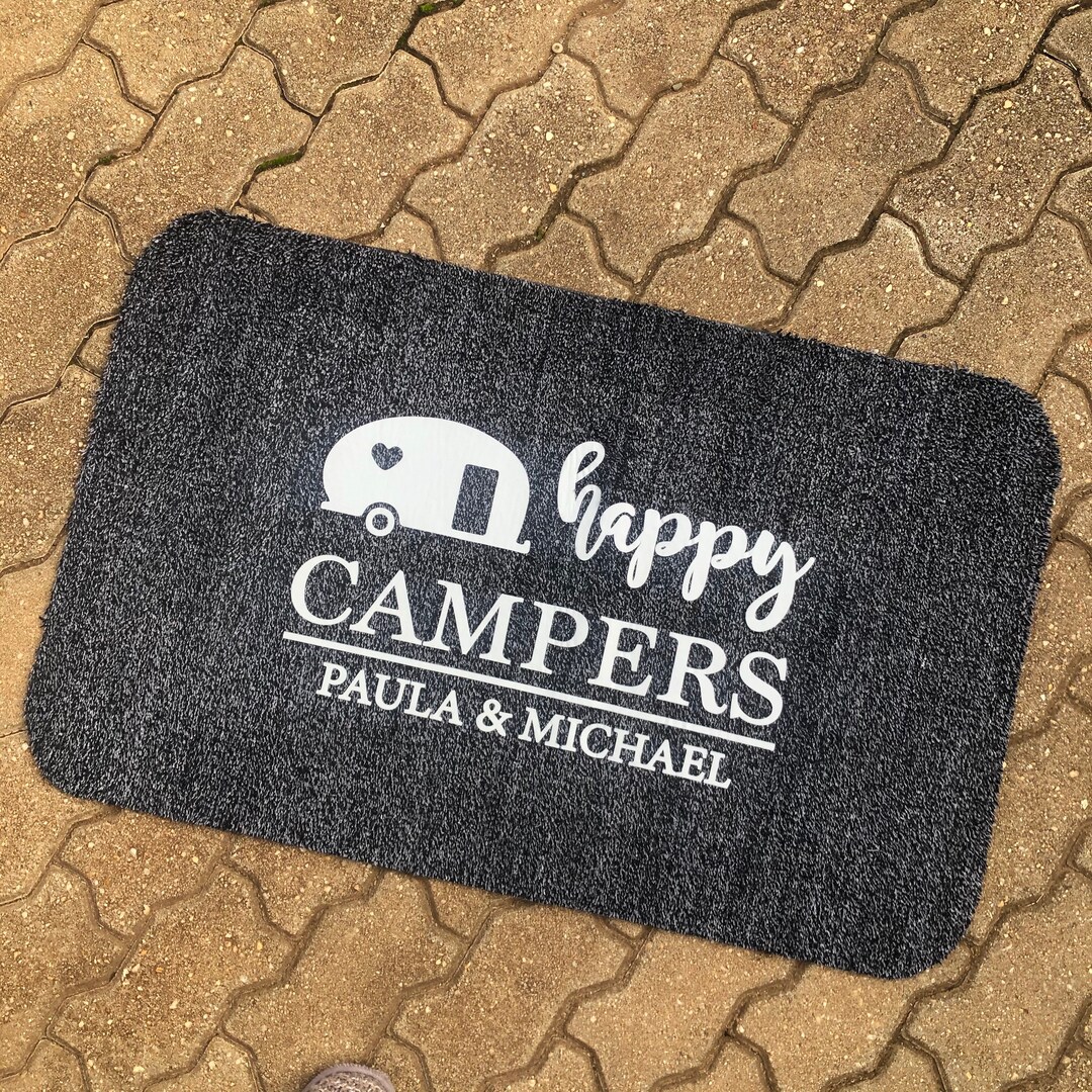 Happy Campers Custom Doormat. Printed to Last Huge 92x58cm. Etsy Australia