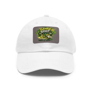 Samba Spirit Soccer Skull Patch Dad Hat | Leather Patch Baseball Cap
