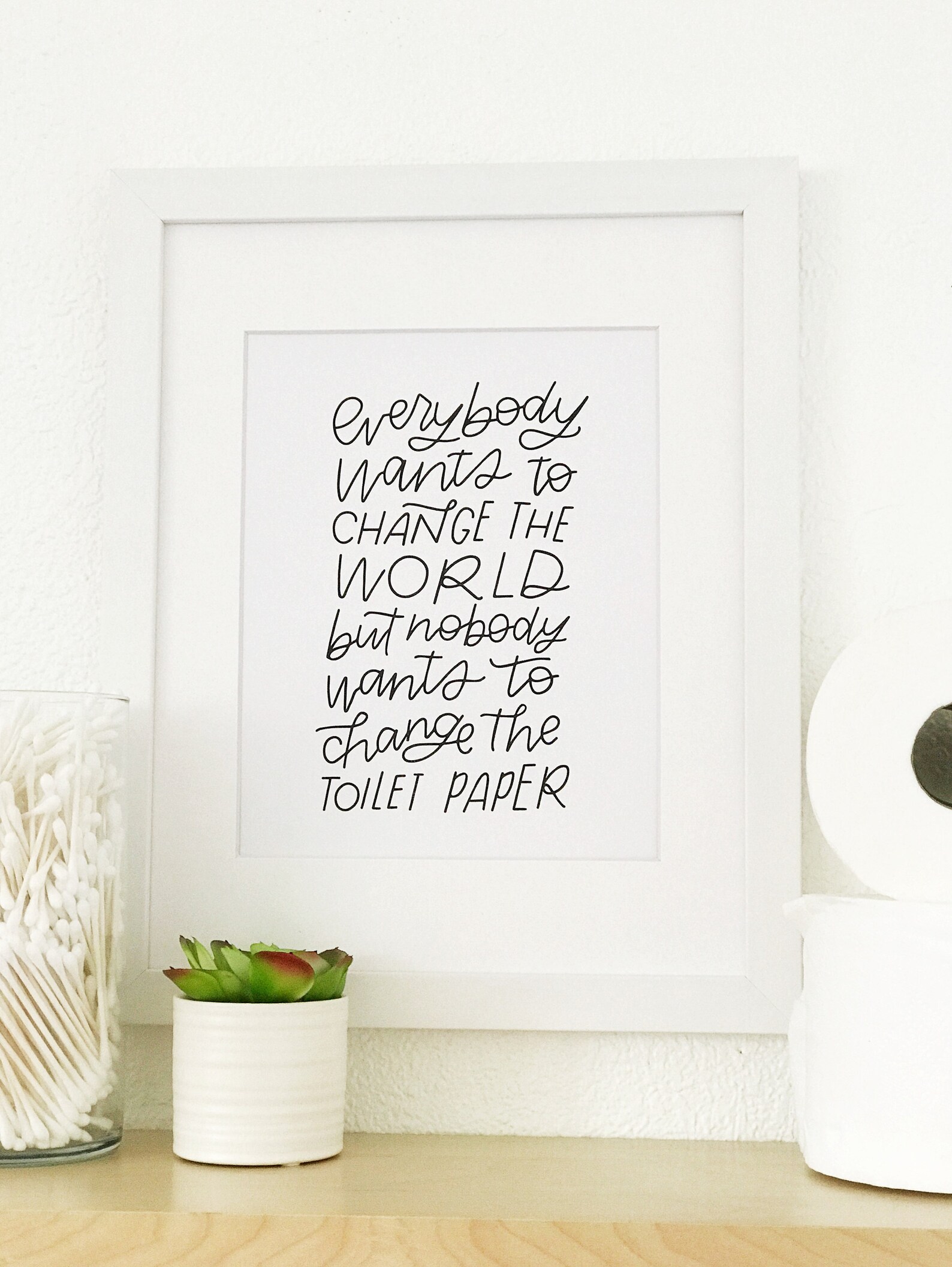 Funny Bathroom Sign Printable Art Everybody Wants to Change - Etsy
