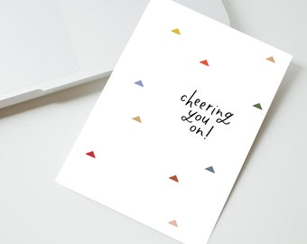 Cheering You On Card | Congratulations Card, Best Friend Cards, Proud of You, You Got This Card, Support Note