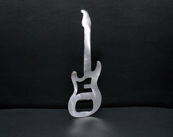 Guitar Metal Bottle Opener, Electric Guitar, Custom Bottle Opener, Instrument, Music Lover, Band- additional colors avaialable