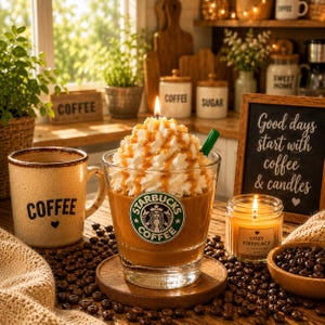 Starbucks Candle - Etsy