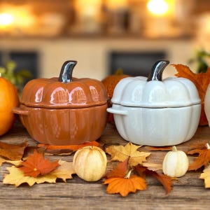 Pompoenkaars in een potje, kaars met herfstgeur, glazen pompoenkaars, herfstdecoratie voor thuis, gastgeschenk voor Thanksgiving