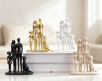 Escultura minimalista de perro humano, adorno de escritorio relajante, decoración para el hogar para amantes de las mascotas.