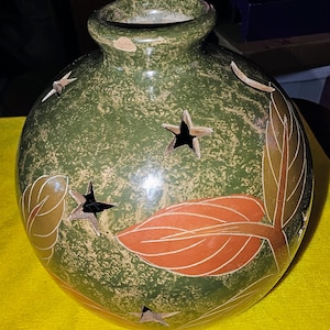Nicaraguan monkey motif pottery candle lantern