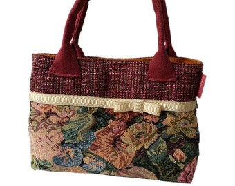 Little velvet  bag "tapestry"
