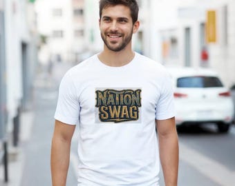 Nation Swag Schwergewicht Unisex T-Shirt mit Rundhalsausschnitt | Gildan® 5000