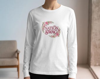 Nation Swag Premium Frauen Langarm-T-Shirt