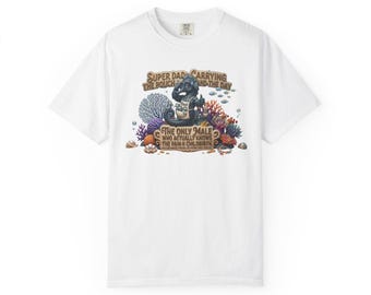 Unisex t-shirt med sjöhästmotiv, garnfärgad