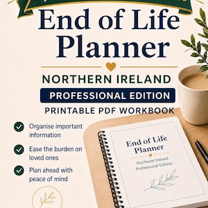 Planer für das Lebensende in Nordirland: Professionelles, druckbares PDF-Arbeitsbuch