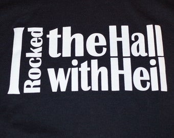 Hot Mic - Vintage Heil Microphones "I Rocked the Hall with Heil" Rock and Roll Hall of Fame T-Shirt - 50/50 -Grateful Dead -NOT Screen Stars