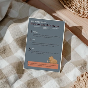 Menu de dopamine pour le TDAH à imprimer — Menu de dopamine prêt à l'emploi, sans pages blanches