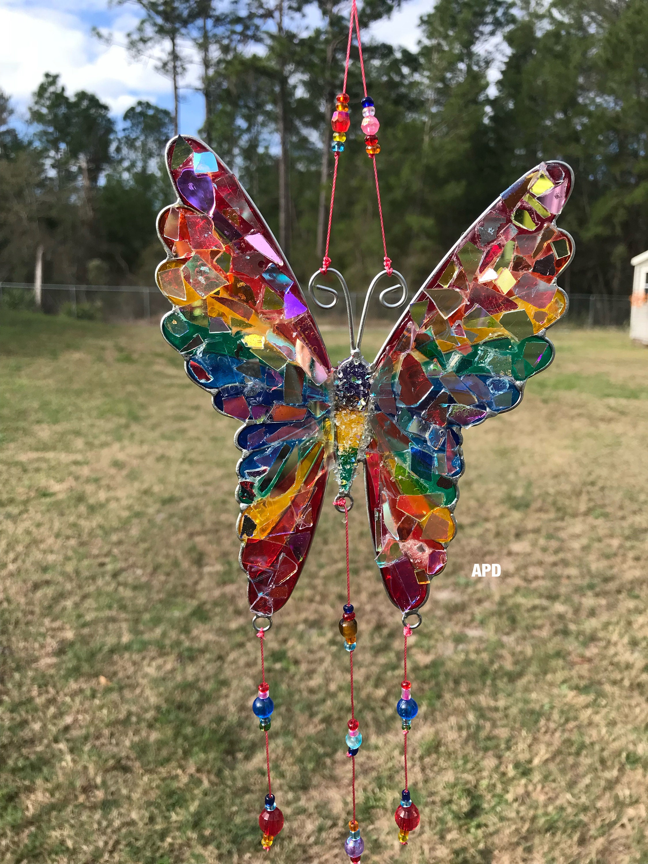 1PC,Garden Suncatchers For Home Window Wall Decor,Tree Of Life/Mandala/Daisy/Sunflower Creative Window Decoration Craft Pendant