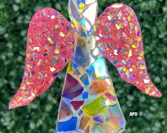 4.5” Angel.. APD.. Sun Catcher.. Suncatchers.. Remembrance Gift.. Heaven Angels.. Garden Art.. Religious Gift.. Whirlygigs.. Guardian Angel